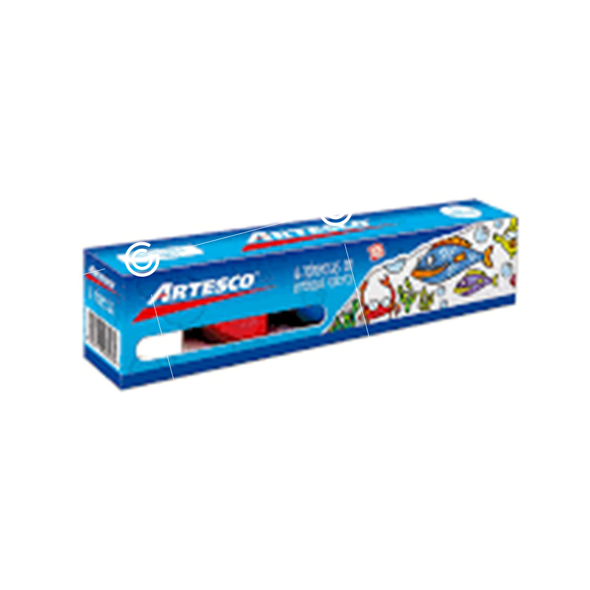 TEMPERA ARTESCO 20ML PAQUETE X 6 COLORES UNIDAD (BR)