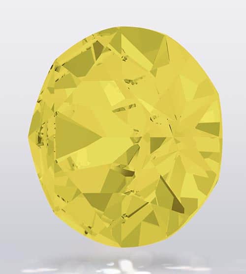 SWAROVSKI 1088 XIRIUS CHATON PP21 YELLOW OPAL FOILED - Imagen 2